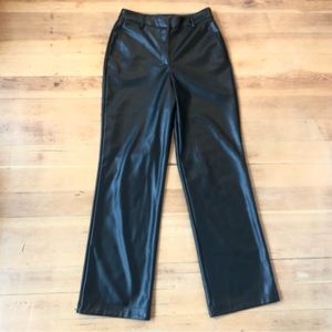 Rachel Zoe Black Faux Leather Pants Size 2